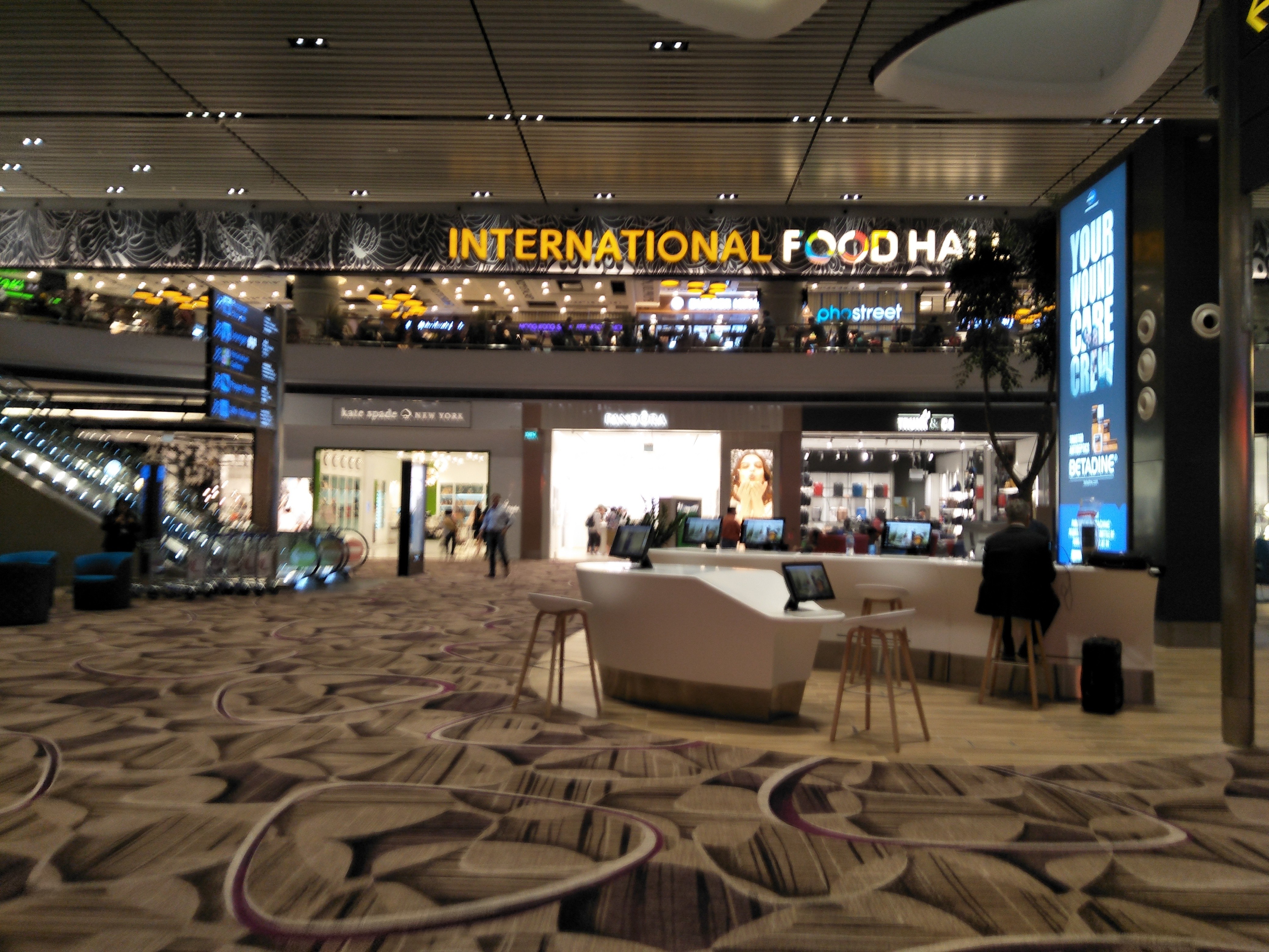 International Food hall at changi airport terminal 4