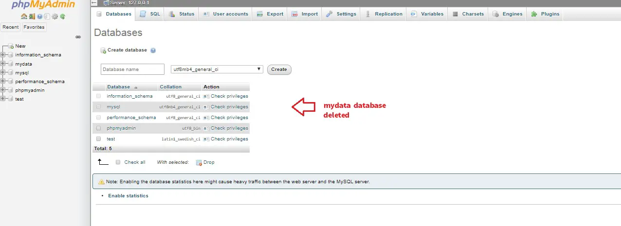 drop-mysql-database-using-php-creatifwerks